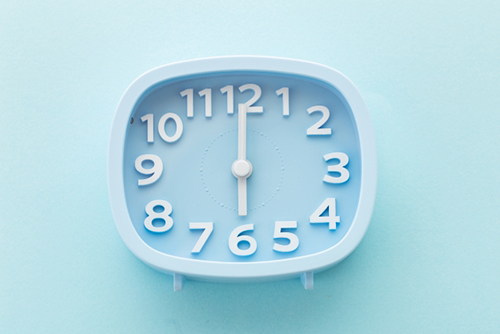 早めの行動で時間を守る